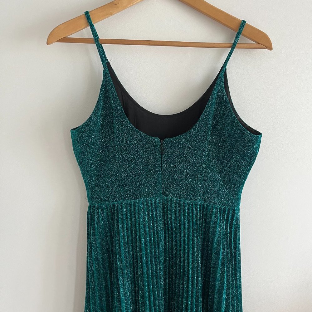 Whistles Regina Pleated Sparkle Dress - Picture 6 of 11